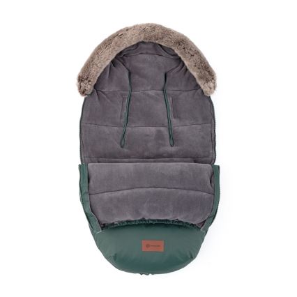 PETITE&MARS - SETTI Vaunupussi 4-in-1 COMFY + työntöaisan lämpökäsineet FURRY Khaki