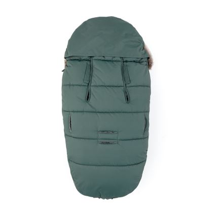 PETITE&MARS - SETTI Vaunupussi 4-in-1 COMFY + työntöaisan lämpökäsineet FURRY Khaki