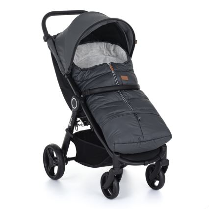 PETITE&MARS - SETTI Vauvan jalkapeite 3in1 JIBOT + käsisuojat rattaille JASIE harmaa