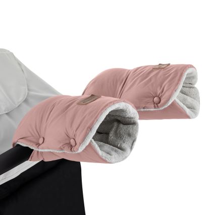 PETITE&MARS - SETTI Vauvan jalkapeite 3in1 JIBOT + käsisuojat rattaille JASIE pinkki