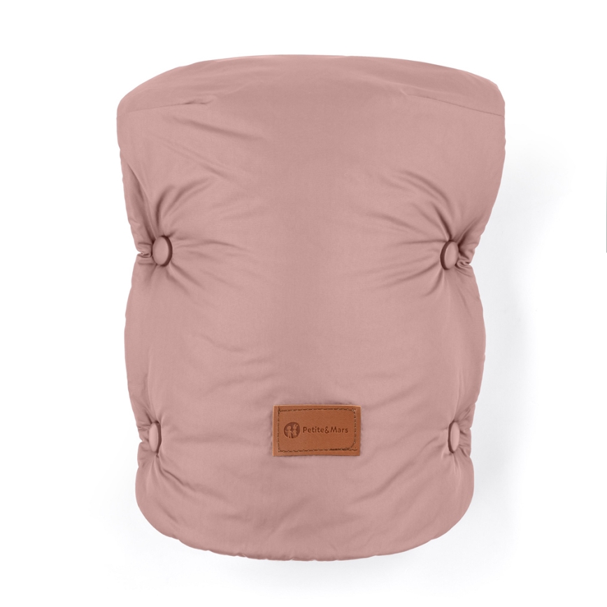 PETITE&MARS - SETTI Vauvan jalkapeite 3in1 JIBOT + käsisuojat rattaille JASIE pinkki