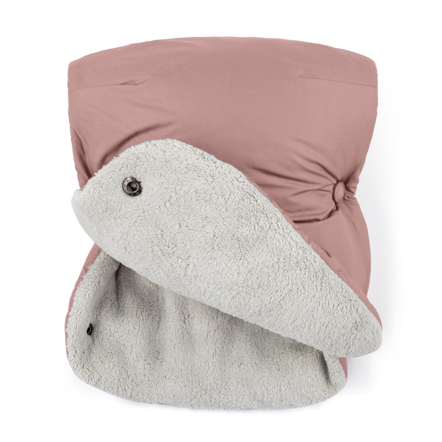 PETITE&MARS - SETTI Vauvan jalkapeite 3in1 JIBOT + käsisuojat rattaille JASIE pinkki