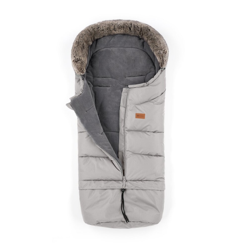 PETITE&MARS-SETTI Vauvan jalkapeite 4in1 ARCTIC + rattaiden käsisuoja FURRY Champagne Shower