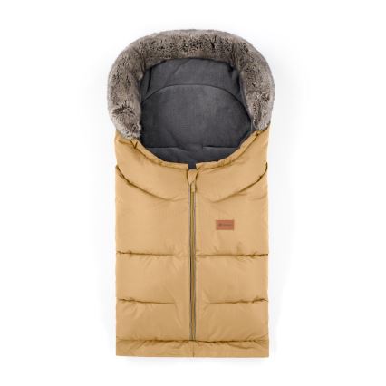 PETITE&MARS - SETTI Vauvan jalkapeite 4in1 ARCTIC + rattaiden käsisuoja FURRY Elegant Caramel