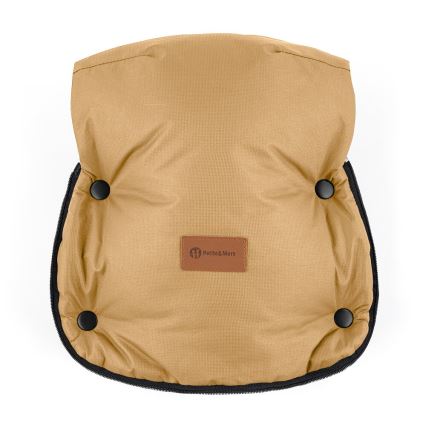 PETITE&MARS - SETTI Vauvan jalkapeite 4in1 COMFY + rattaiden käsisuoja FURRY Elegant Caramel