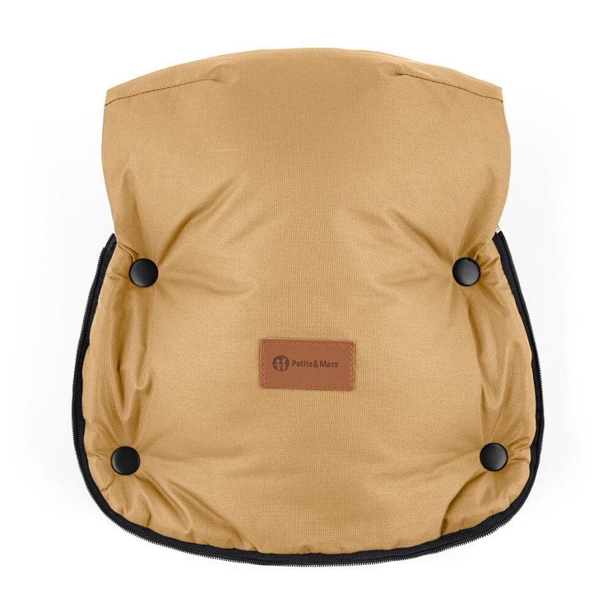 PETITE&MARS - SETTI Vauvan jalkapeite 4in1 COMFY + rattaiden käsisuoja FURRY Elegant Caramel
