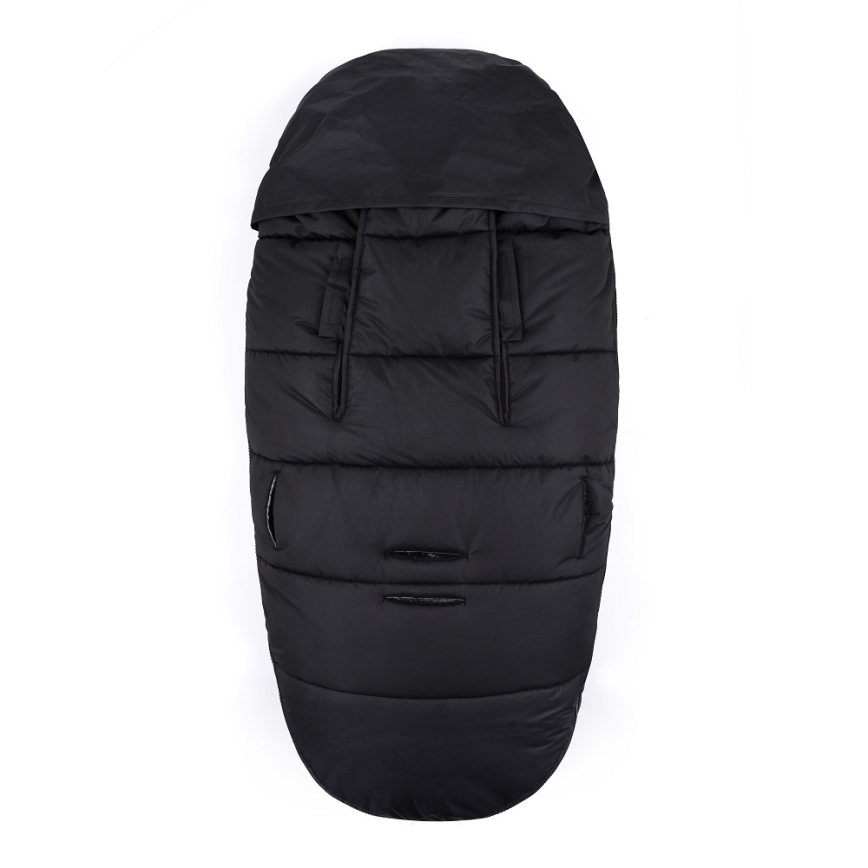 PETITE&MARS - SETTI Vauvan jalkapeite 4in1 COMFY + rattaiden käsisuoja FURRY Forever Black