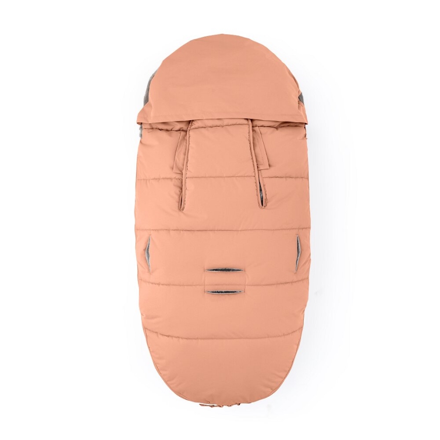 PETITE&MARS - SETTI Vauvan jalkapeite 4in1 COMFY + rattaiden käsisuoja FURRY Pastel Peach