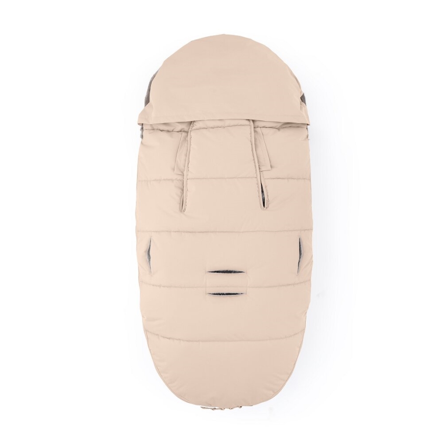 PETITE&MARS - SETTI Vauvan jalkapeite 4in1 COMFY + rattaiden käsisuoja FURRY Ruusu Petal