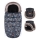 PETITE&MARS - SETTI Vauvan jalkapeite 4in1 COMFY Stylish Beauty + rattaiden käsisuoja FURRY Forever Black