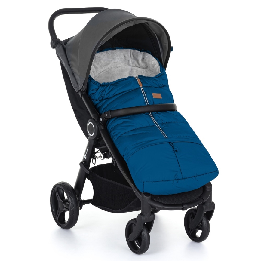PETITE&MARS - SETTI Vauvan peite jaloille 3in1 JIBOT + rattaiden käsisuoja sininen