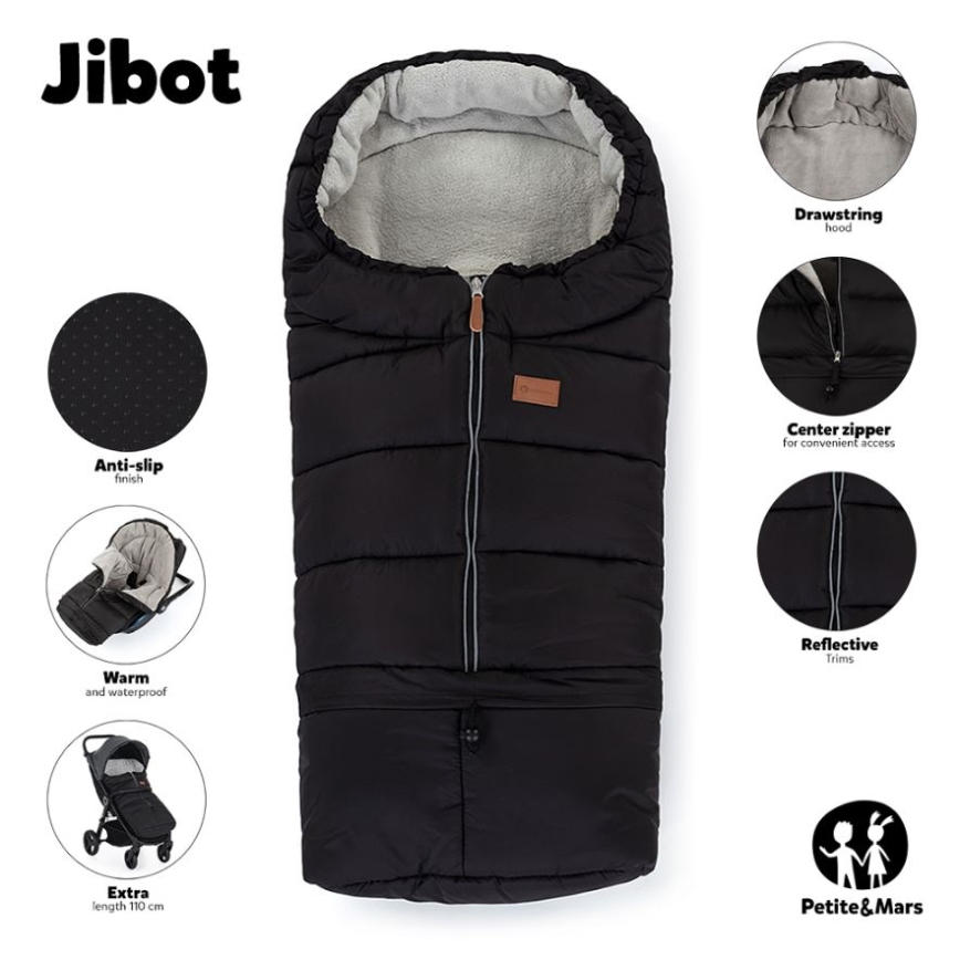 PETITE&MARS - Vauvan peite jaloille 3in1 JIBOT ruskea