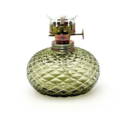 Petrolilamppu Eliška 20 cm metsänvihreä