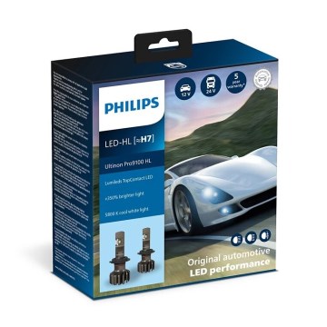 Philips 11972U91X2 - SETTI 2x LED Autopolttimo Ultinon Pro9100 H7 PX26d/13,2W/12/24V 5800K