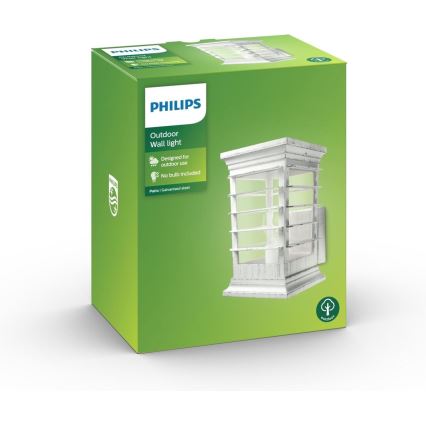 Philips 15280/18/PN - Ulkoseinävalaisin PATIO 1xE27/60W/230V IP44