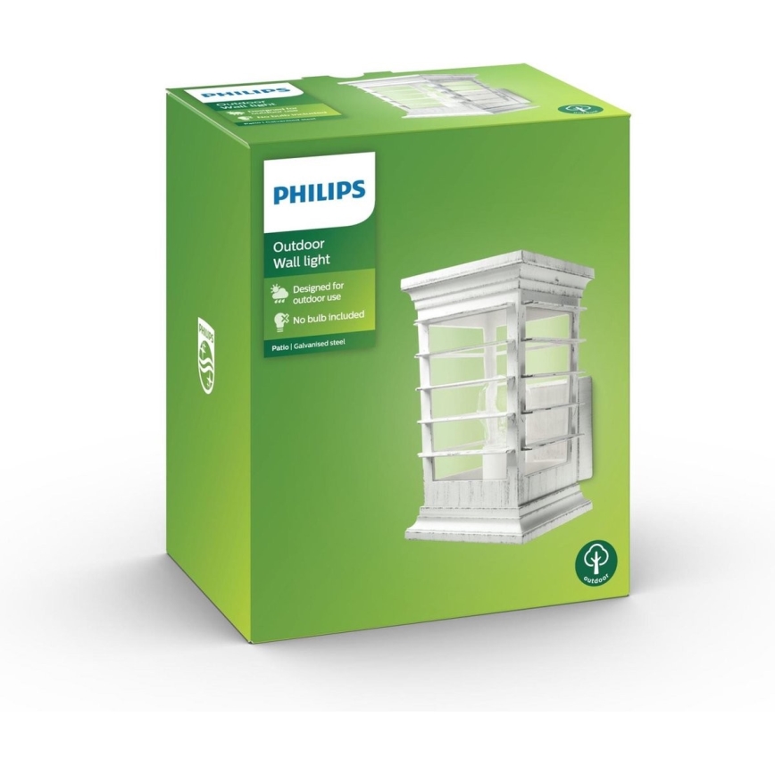 Philips 15280/18/PN - Ulkoseinävalaisin PATIO 1xE27/60W/230V IP44
