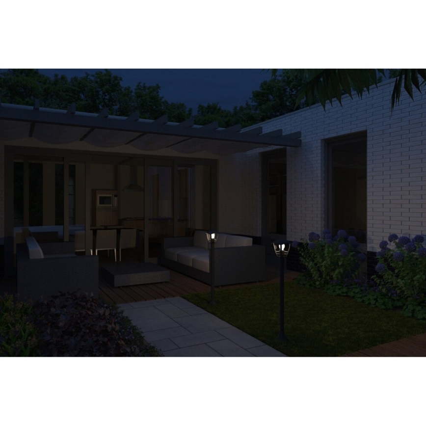 Philips 15383/30/16 - Ulkovalaisin MYGARDEN CREEK 1xE27/60W/230V musta IP44