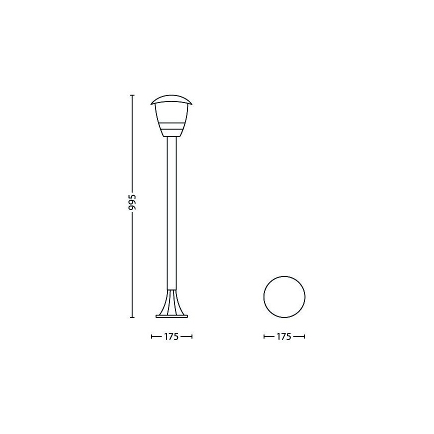 Philips - Ulkovalaisin 1xE27/60W/230V IP44