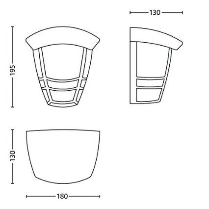 Philips - Ulkoseinävalaisin E27/60W/230V IP44