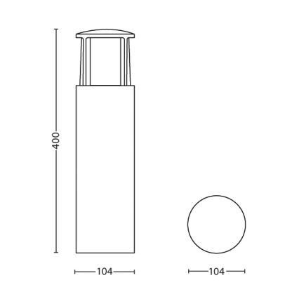 Philips - LED-ulkolamppu 1xLED/6W/230V IP44