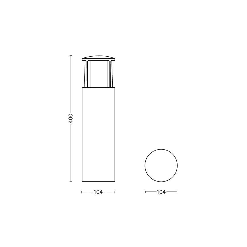 Philips - LED-ulkolamppu 1xLED/6W/230V IP44