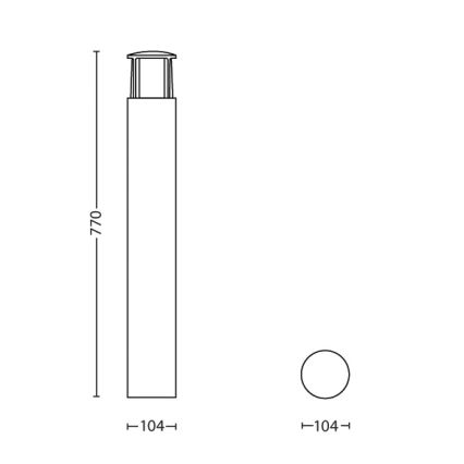 Philips - LED-ulkolamppu 1xLED/6W/230V IP44