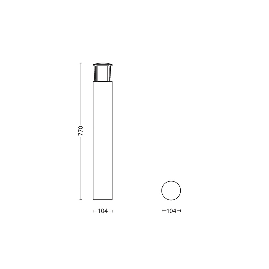 Philips - LED-ulkolamppu 1xLED/6W/230V IP44