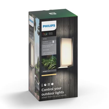 Philips - LED Himmennettävä ulkoseinävalaisin Hue TURACO 1xE27/9,5W/230V IP44