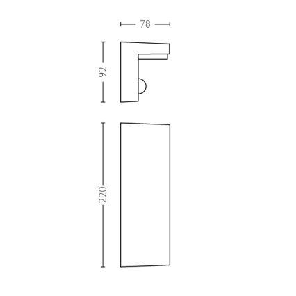 Philips - LED Ulkovalo anturilla 2xLED/4,5W/230V 4000K IP44