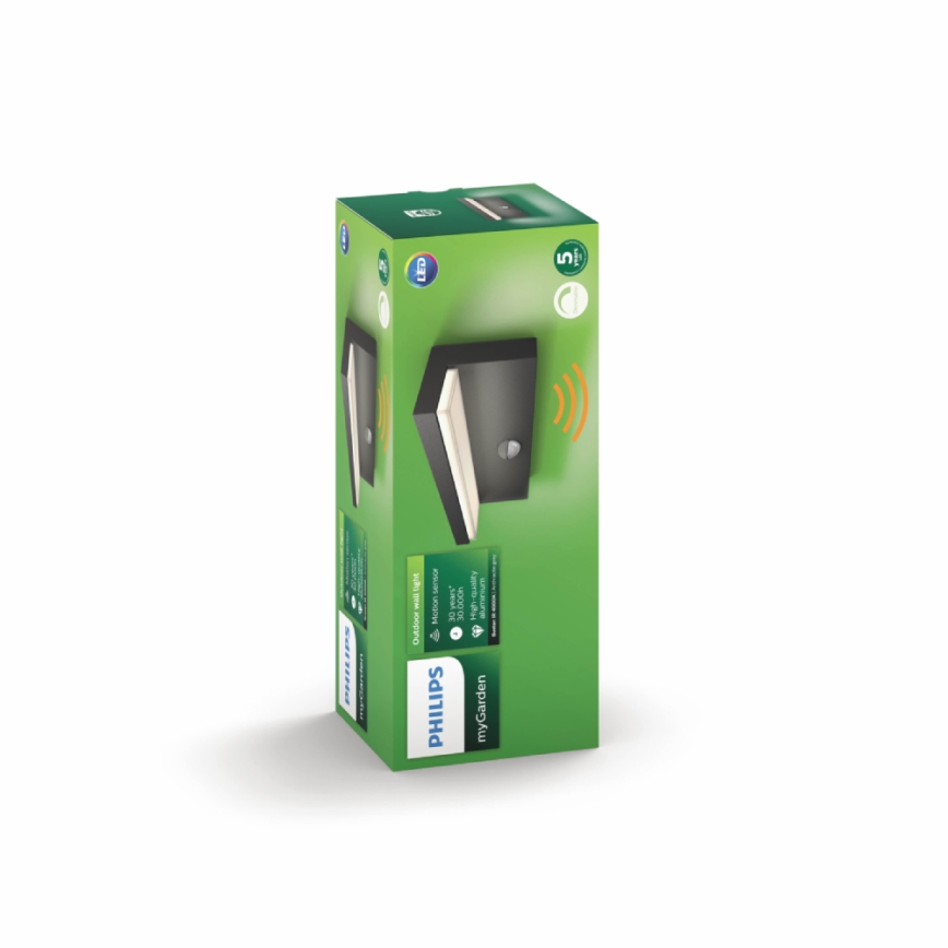 Philips - LED Ulkovalo anturilla 2xLED/4,5W/230V 4000K IP44