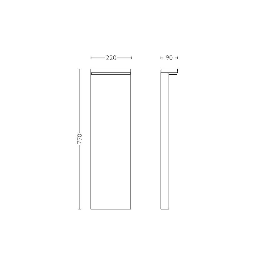 Philips - LED-ulkolamppu 2xLED/4,5W/230V 2700K IP44