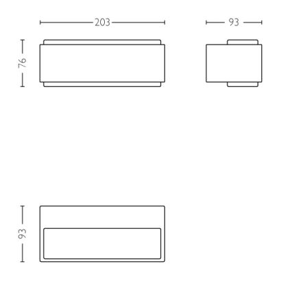 Philips - Himmennettävä LED-ulkovalo 2xLED/4,5W IP44