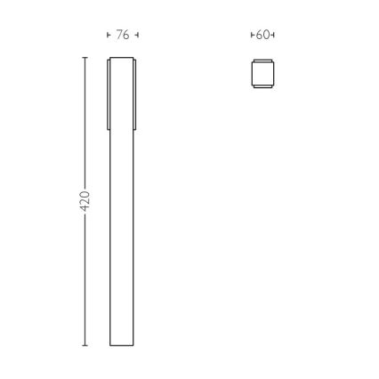 Philips - Ulkopollarivalo 2xLED/4,5W IP44