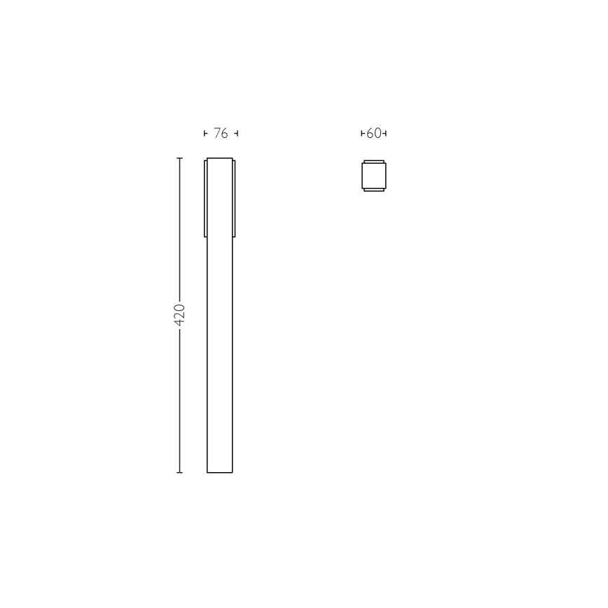 Philips - Ulkopollarivalo 2xLED/4,5W IP44
