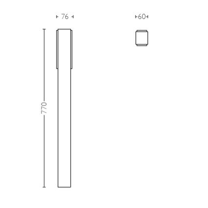 Philips - Ulkopollarivalo 2xLED/4,5W IP44