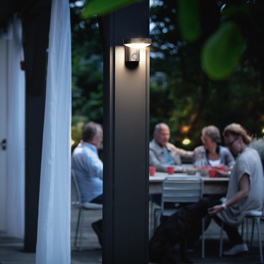 Philips 16491/47/P0 - LED-ulkoseinävalaisin liiketunnistimella MYGARDEN COCKATOO 1xLED/8W/230V IP44
