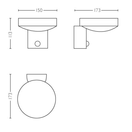 Philips 16491/47/P0 - LED-ulkoseinävalaisin liiketunnistimella MYGARDEN COCKATOO 1xLED/8W/230V IP44