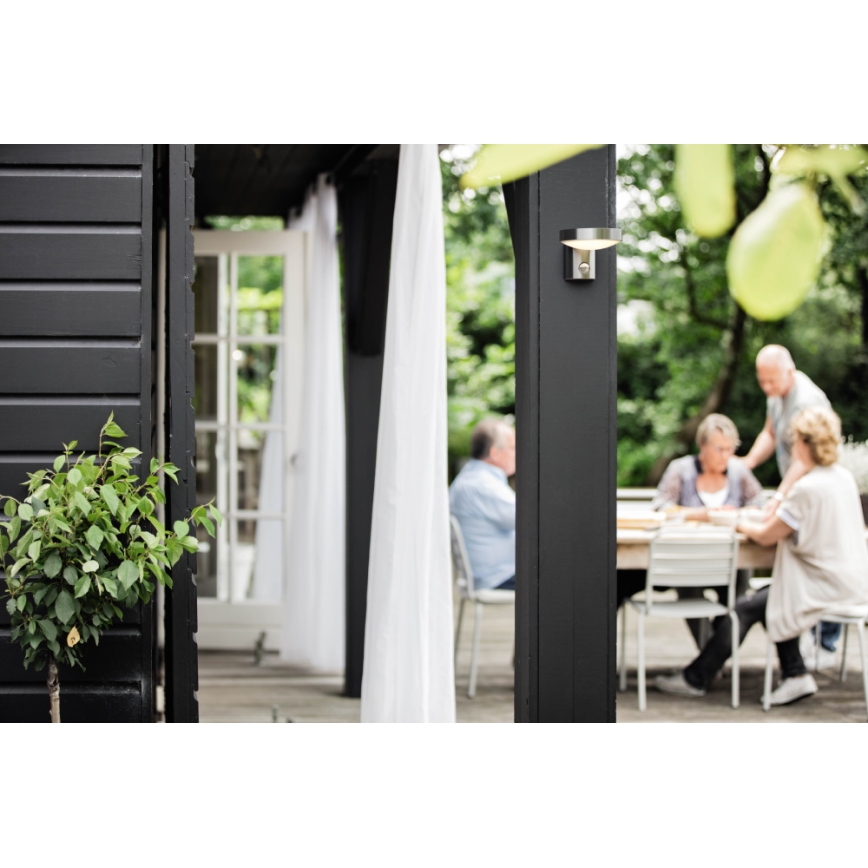 Philips 16491/47/P0 - LED-ulkoseinävalaisin liiketunnistimella MYGARDEN COCKATOO 1xLED/8W/230V IP44