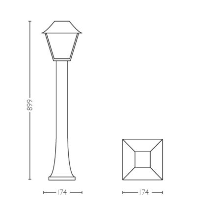 Philips - Ulkovalaisin E27/60W/230V IP44