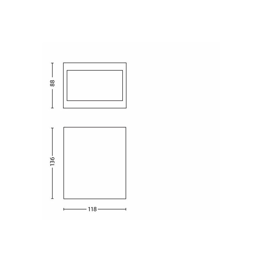 Philips 17209/30/16 - LED-ulkovalo MY GARDEN WALL LIGHT LED/3W/230V IP44