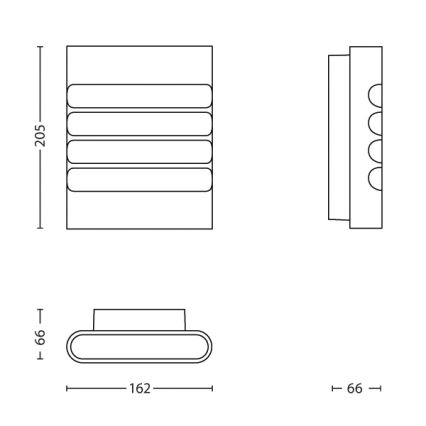 Philips - LED-ulkovalo LED/3W IP44