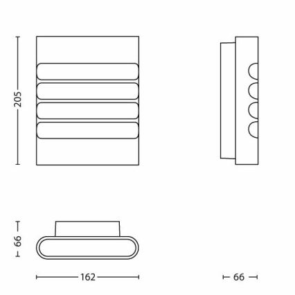 Philips - LED-ulkovalaisin 1xLED/3W/230V IP44