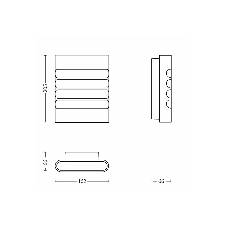 Philips - LED-ulkovalaisin 1xLED/3W/230V IP44