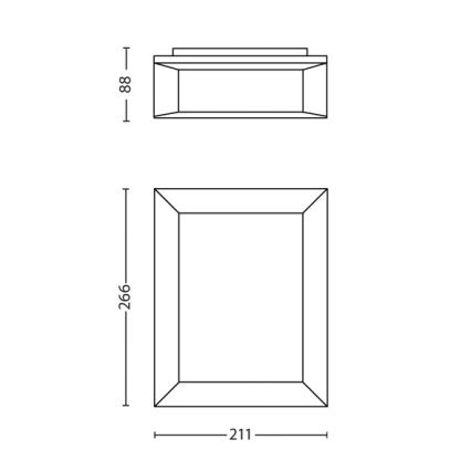 Philips - Ulkoseinävalo 1xLED/6W/230V IP44