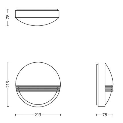 Philips - LED ulkoseinävalaisin 1xLED/6W/230V IP44