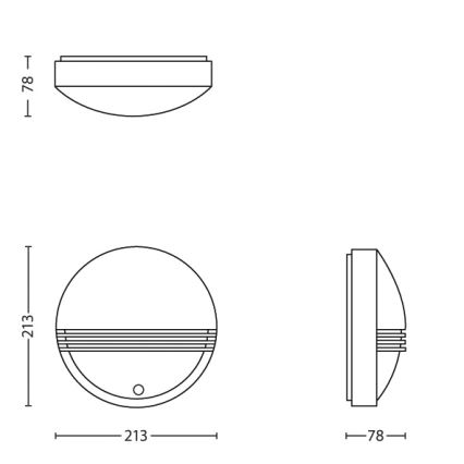 Philips - LED ulkoseinävalaisin sensorilla 1xLED/6W/230V IP44
