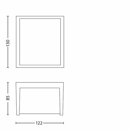 Philips - LED-ulkoseinävalo LED/3W/230V IP44 2700K