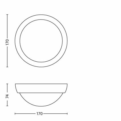 Philips - LED-ulkovalo 1xLED/3,5W IP44