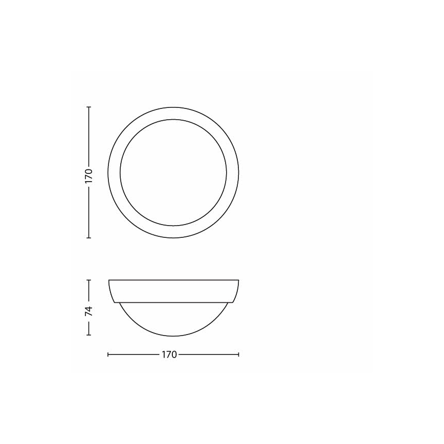 Philips - LED-ulkovalo 1xLED/3,5W IP44