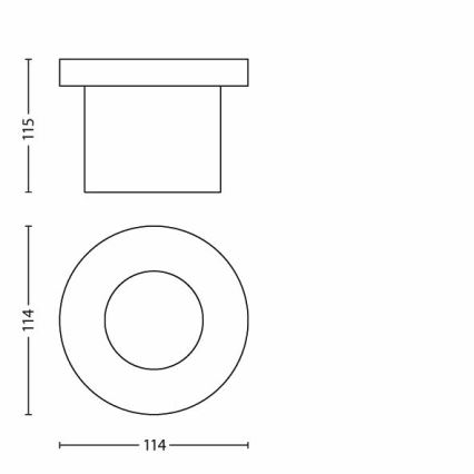 Philips - LED Ulkoajotien valo 1xLED/3W/230V